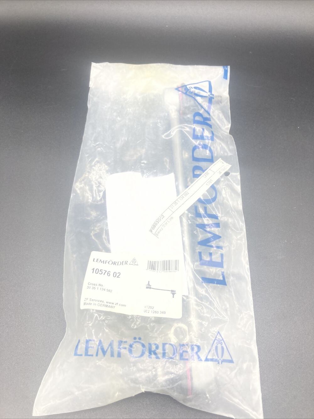 2x LEMFÖRDER FRONT ANTI ROLL BAR STABILISER PAIR 10576 02 G NEW OE REPLACEMENT